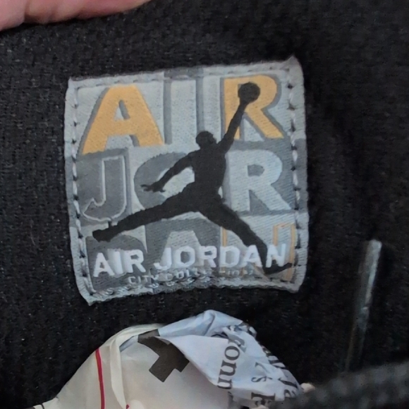 Air Jordan Black and Gold Women's Sneakers - Picture 6 of 8